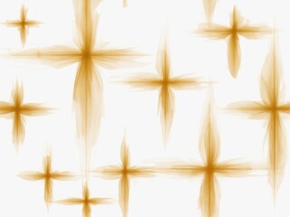 Poster - Abstract background design featuring golden star shapes on a light canvas