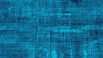 Poster - Vibrant blue abstract background featuring intricate patterns and textures for creative and artistic use
