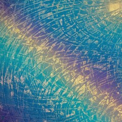 Poster - Dynamic abstract design featuring vibrant swirls and textured patterns in a colorful background