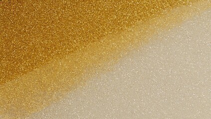 Poster - Abstract glitter background transitioning from gold to white in a smooth gradient of texture and color