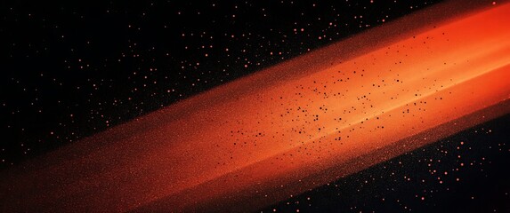 abstract orange gradient with glittering specks on transparent background