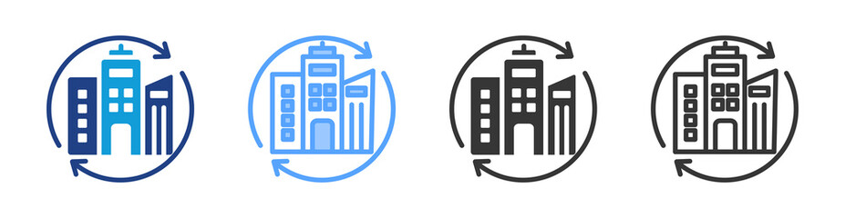 Aufkleber - Assets icon set multiple style collection
