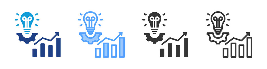 Poster - Creative icon set multiple style collection
