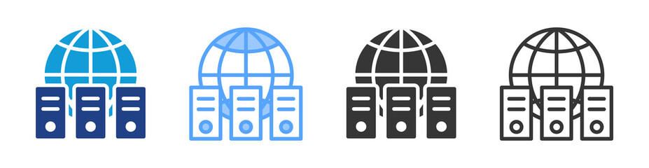 Poster - Co Location icon set multiple style collection