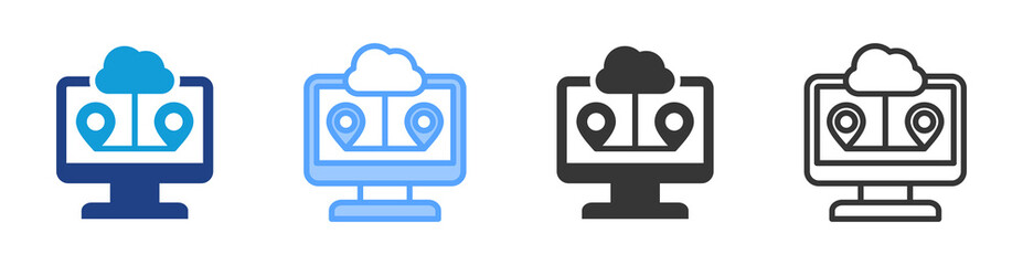 Poster - Multi Homing icon set multiple style collection
