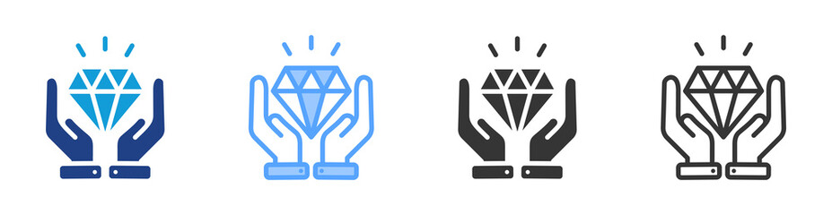 Poster - Aset Protection icon set multiple style collection