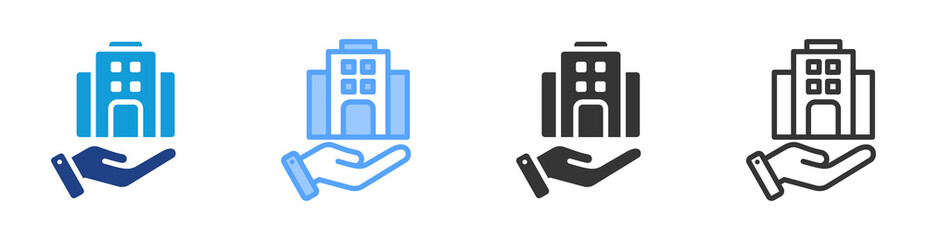 Poster - Estate Planning icon set multiple style collection