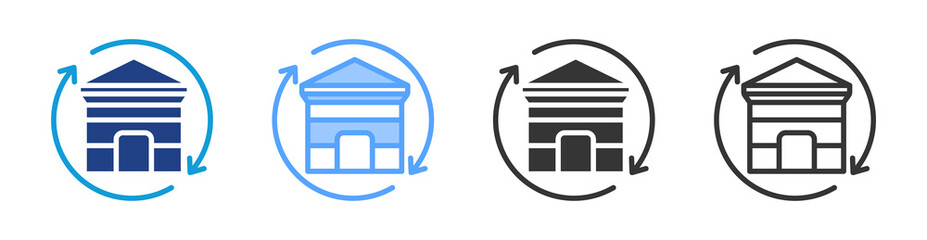 Aufkleber - Asset Allocation  icon set multiple style collection