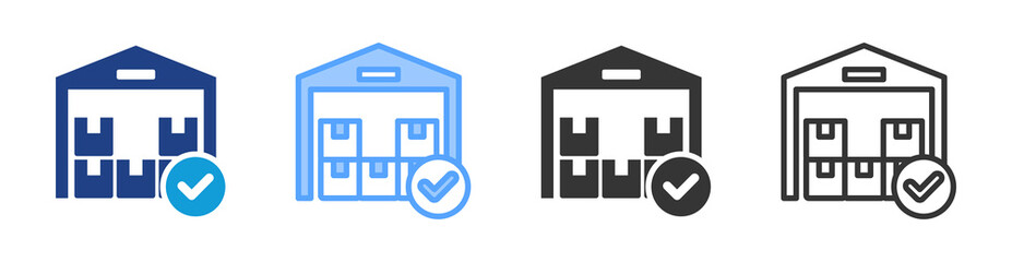 Poster - Stock icon set multiple style collection