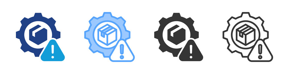 Poster - Risk icon set multiple style collection