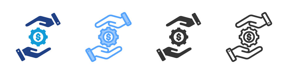 Aufkleber - Save Money icon set multiple style collection