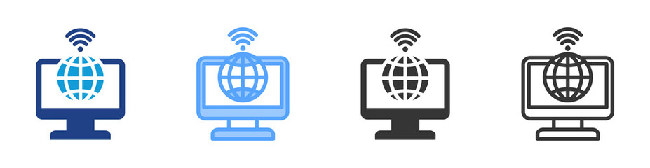 Aufkleber - Website icon set multiple style collection