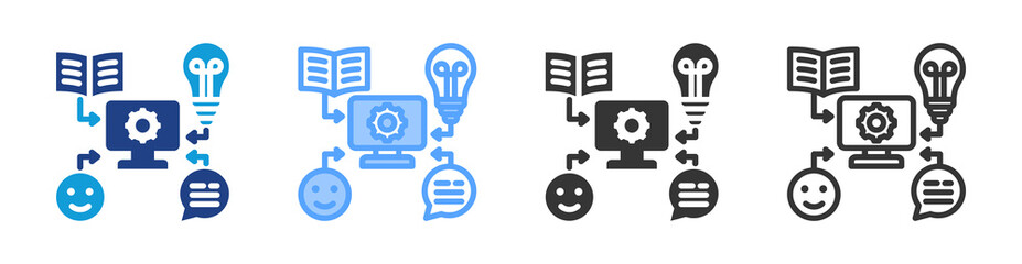Poster - X Api icon set multiple style collection