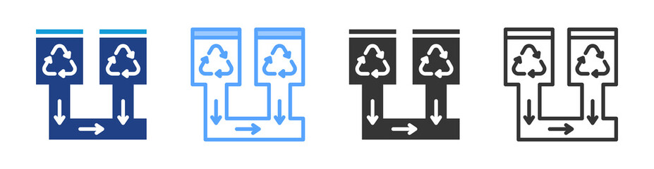 Poster - Vacuum Collection icon set multiple style collection
