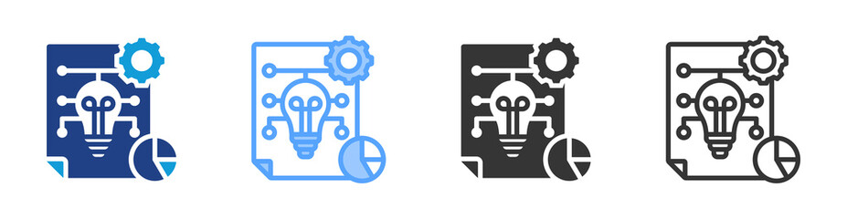 Poster - Generating icon set multiple style collection