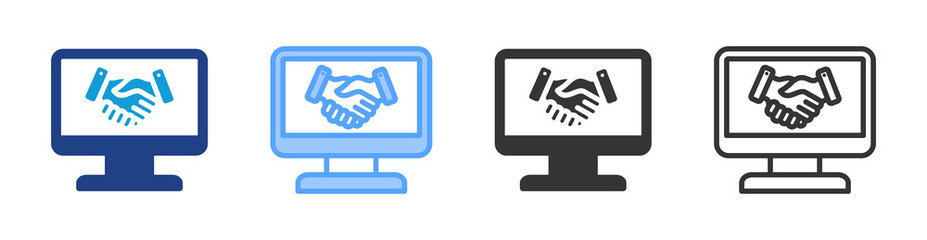 Poster - Reliability icon set multiple style collection