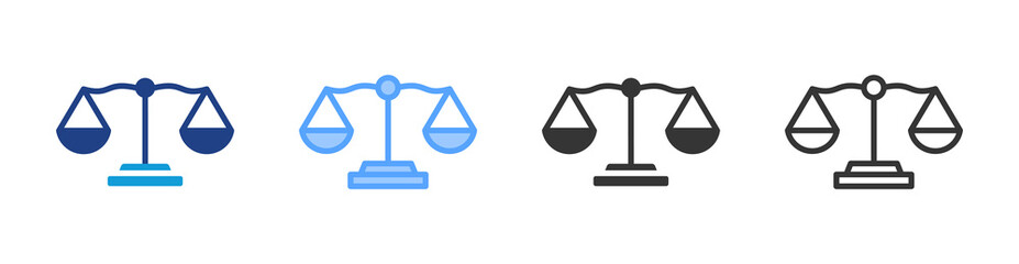 Poster - Equality icon set multiple style collection