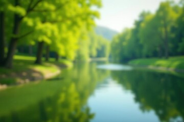 Wall Mural - Abstract blurred nature scene, perfect for overlay ,  element,  illustration,  background