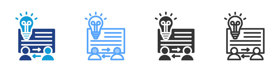 Poster - Patent Cooperation Treaty icon set multiple style collection