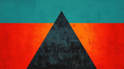 Poster - Abstract geometric shapes digital artwork modern design colorful background artistic concept