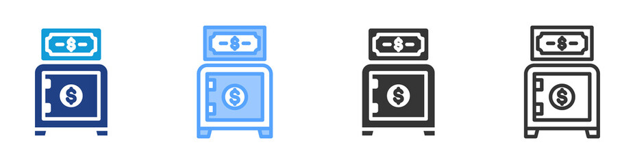 Poster - Private Banking icon set multiple style collection