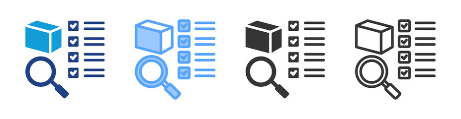 Aufkleber - Qualification icon set multiple style collection