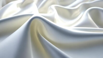 Poster - Exploring the delicate beauty of flowing silk illuminated by soft light in an elegant setting Generative AI