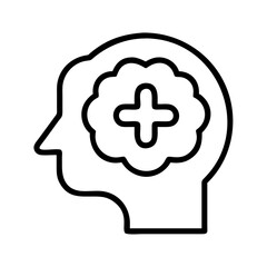 Poster - mental health awareness concept illustration for wellbeing and positive thinking and support