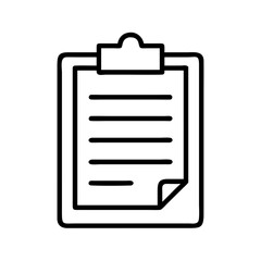 Poster - Clipboard document checklist icon vector illustration for task management and business needs
