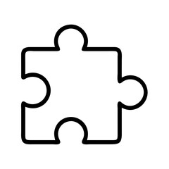 Poster - puzzle piece graphic vector illustration for problem solving concepts and design elements