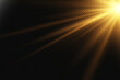 © Yuliia - Golden light effect from spotlight and star rays.