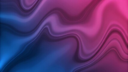 Fototapete - Abstract blue and purple liquid flowing elegant waves banner design. Smooth silk wavy header background, decorative fluid motion backdrop in gradient colors for web, branding, or presentation.