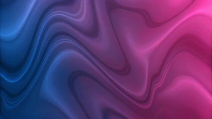 Fototapete - Abstract blue and purple liquid flowing elegant waves banner design. Smooth silk wavy header background, decorative fluid motion backdrop in gradient colors for web, branding, or presentation.