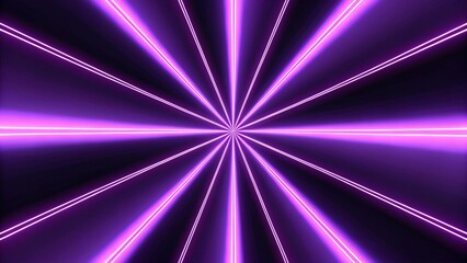 Fototapete - Black purple abstract background with wavy lines and curves in the center of the image, with a black background and a purple background with a white border, modern design backdrop texture
