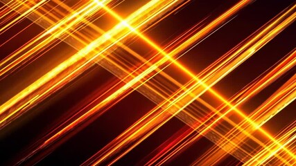 Poster - Brilliant golden streaks radiate through the dark canvas of urban life at twilight Generative AI