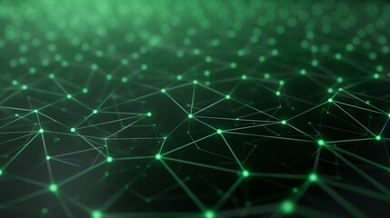 Poster - Digital Network Nexus: An intricate network of glowing nodes and interconnected lines, forming a mesmerizing abstract design of data and connectivity. The image is rich in detail.