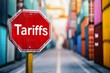 © TrubiAnna - United States tariff policy, trade war, exports and imports of goods with Canada, China, European Union, commodity containers