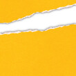 © Natheepong - yellow paper torn edge shadow is on transparent background for text or ad.