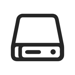 Poster - Illustration of hard drive disk storage device data server computer technology backup file system