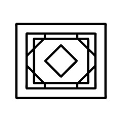 Poster - Abstract geometric square diamond design vector illustration for graphic design projects and art prints