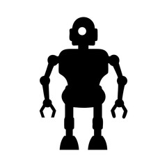 Poster - Illustration of robot droid android artificial intelligence ai machine learning automation robotics concept