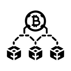 Poster - Bitcoin blockchain network technology cryptocurrency digital money finance decentralized system nodes
