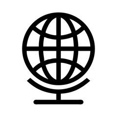 Poster - Globe world earth map geography global international travel continent country navigation location