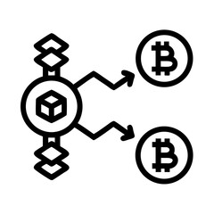 Poster - Bitcoin blockchain technology cryptocurrency network decentralized finance crypto asset transfer