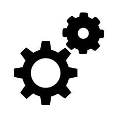 Poster - Gears mechanism cogs cogwheel engineering machine mechanical industry technology teamwork process