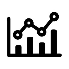 Poster - Data analysis report graph chart diagram business information statistics visualization trend line graph