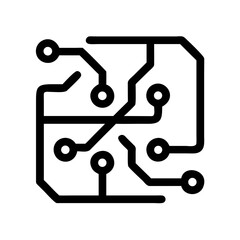 Poster - Circuit board technology vector design, electronic circuit, motherboard, computer hardware, chip design