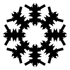 Poster - Outlined Geometric Figure In Solid Black
