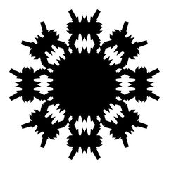 Poster - Geometric Shape In Black Outline
