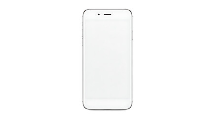Aufkleber - A white smartphone with a blank screen is displayed against a black background in a studio shot